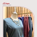 Crop Top with Long Sleeve, KT-6184C (101)